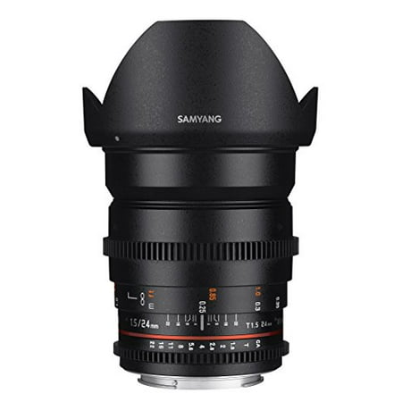 Samyang SYDS24M-N VDSLR II 24mm T1.5 Wide-Angle Cine Lens for Nikon (FX)