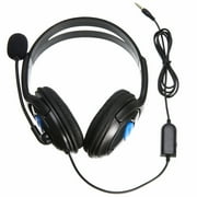 Wired Gaming Headset Earphones with Mic Microphone Stereo Bass Dinner for Sony PS4 PlayStation 4 Gamers