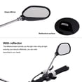 thumbnail image 2 of QualitChoice 1 Pair Rear View Mirror Adjustable 22-25mm Back Sight Reflector Cycling Biking Plastic Motorcycle Mirrors Glass, 2 of 6