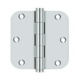 thumbnail image 3 of 3.5" x 5/8R Solid Brass Hinge 2/pk - Polished Chrome, 3 of 3