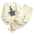 thumbnail image 3 of MEICHEN Pajamas Set for Women Winter Coral Fleece Pajama Set Thickened Flannel Warm Soft Cozy Loungewear Cute Cartoon Sleepwear Womens Loungewear, 3 of 3