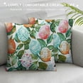 thumbnail image 3 of Qinduosi Watercolor Easter Eggs Throw Pillow Covers of Decorative Pillowcase Cushion Covers Soft Velvet Pillow Cases for Sofa Couch Bed Car Bedroom Spring Easter Decor White, 3 of 5