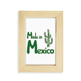 thumbnail image 1 of Paisaje del cactus botánico mexicano Escritorio de madera Arte Pintura 5x7 pies Marco de foto, 1 of 4