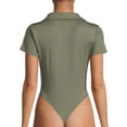 thumbnail image 3 of No Boundaries Juniors' Cap Sleeve Polo Bodysuit, 3 of 5