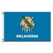 Nylglo Oklahoma State Flag,3x5 Ft 144360