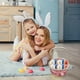 thumbnail image 4 of Cesta de Pascua CLLC, Cesta grande de conejito de Pascua, Cesta de Pascua de cuerda de algodón tejida con forma de huevo para bebés, ideal para niñas, niños, bebés y niños pequeños. Cesta de Pascua p, 4 of 7