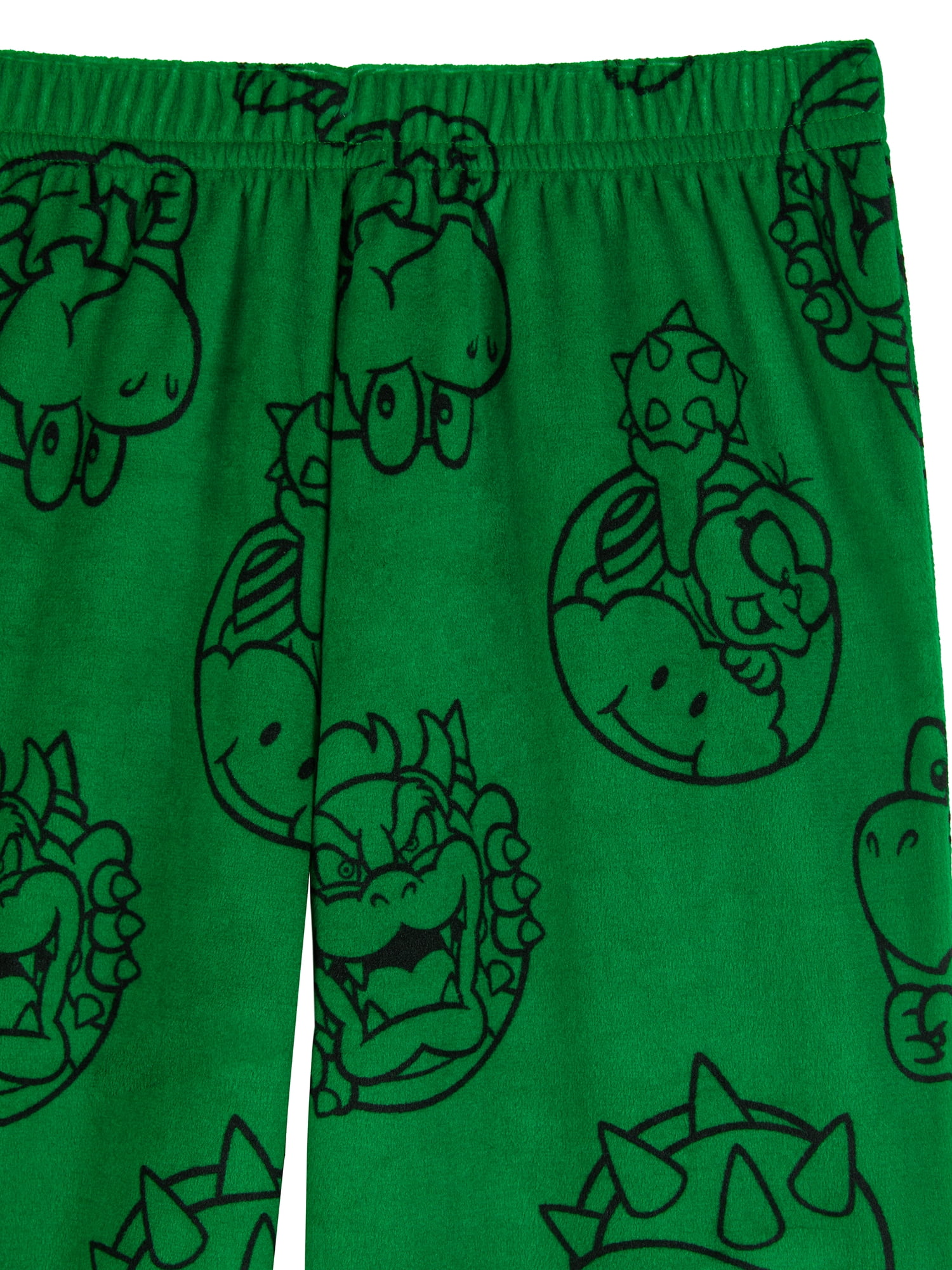 Bowser Boys Short Sleeve Top and Sleep Pants Pajama Set, 2-Piece, Sizes 4-16