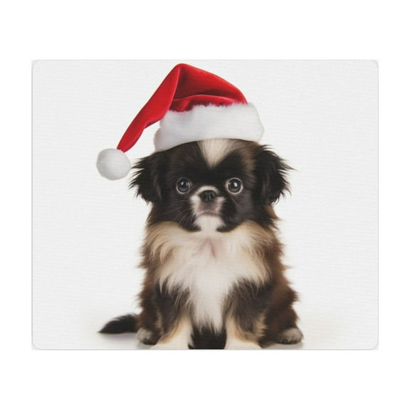 DistinctInk Mouse Pad - 1/4" Foam Rubber - Japanese Chin Puppy