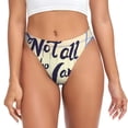 thumbnail image 1 of Balery Not All Those Who Wander Are Lost Tangas de Algodón para Mujer con Estampado – Ropa Interior Sexy, Transpirable, G-string-Small, 1 of 6