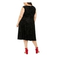 thumbnail image 2 of TOMMY HILFIGER Womens Black Sleeveless Midi Fit + Flare Evening Dress Plus 22W, 2 of 4