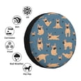 thumbnail image 5 of Balery French Bulldog Yogatire Cover Waterproof Dust-Proof, Universal Spare Wheel Tire Cover For Trailer, Rv, Suv Truck And Vehicle Camper Accessories-15 Inch, 5 of 9