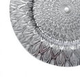 thumbnail image 3 of BalsaCircle 6 Round 13 in Silver Plastic Charger Plates Embossed Peacock Design Party Events Decorations Supplies, 3 of 8