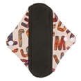 thumbnail image 2 of Reusable Sanitary Pad Bamboo Charcoal Portable Soft Printed Elegant Washable Menstrual Pad for WomenG72, 2 of 5