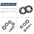 thumbnail image 4 of Uxcell 150 Pcs Internal Tooth Washers Set, 5 Sizes M2/M2.5/M3/M4/M5 Quick Star Locking Washers, 65Mn Steel, 4 of 6