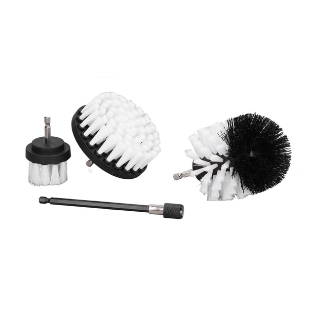 Kit de brochas de taladro, 4 piezas de brochas de taladro para coche, kit de detalles de coche, accesorio de brocha de taladro, diseño exquisito