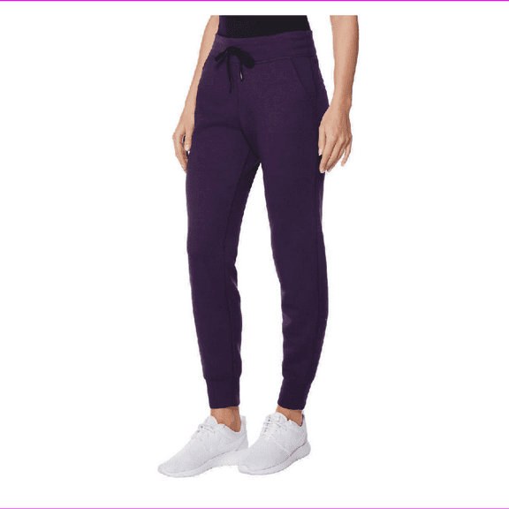 32 Degrees HEAT Women’s Tech Fleece Joggers, Violet, Small