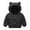 Black A2, variant on Hrsba Fall and Winter Children's Down Jacket Kids Lightweight Long Sleeved Warm Outerwear for 1 to 6 Years Old Boys and Girls