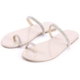 thumbnail image 4 of Mujeres Glitter Bling Fancy Slide Flat Low Wedge Casual Moda Sandalias Zapatos Wmkox8yii hj789, 4 of 9