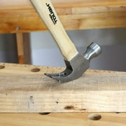Hyper Tough 7oz Wood Handle Claw Hammer with Smooth Face