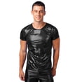 thumbnail image 5 of Camiseta de baile moderno de Jazz con lentejuelas brillantes para hombre, Tops con cuello redondo, camisetas de manga corta para actuaciones, disfraces para festivales y discotecas, 5 of 5