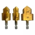 thumbnail image 1 of 2x Taladro escalonado de elevación Ppr, 3 piezas, paquete de 3 para llave eléctrica, herramienta de conexión de tubería de agua multifuncional, vástag, 1 of 8