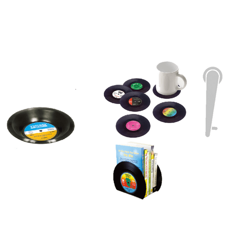 

Mnjin Drink Spinning Drinks Creative Placemat Retro Record Kitchenï¼Dining & Bar A