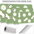 thumbnail image 6 of Cartoon Daisy Cat Pattern Mouse Pad,Desk Mat,Game Mat,Makeup Table Mat,Varied Use Mat for Office/Home/Study Girls Women(31.5''''X15.7'''',Green&Daisy Cat), 6 of 6