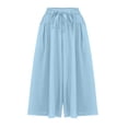 thumbnail image 4 of Pantalones rectos elegantes e informales para mujer: color liso, cintura elástica, adecuados para ocasiones cotidianas y deportivas, tallas reales., 4 of 7