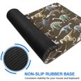 thumbnail image 6 of Long Mouse Pads for Desk,Brown Colorful Dinosaurs Fossils Pattern Desk Mats on Top Of Desks, Desk Mouse Pad Extra Large with 3mm Non-Slip Base and Stitched Edge for Gaming,Office,Work,Home 47.3"x23.6", 6 of 6