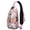 Elegant Paisley, variant on Explore Journey Trip Sling Backpack, Paris Fashion Travel Crossbody Daypack, Vintage Style Lightweight Vacation Bag for Women