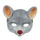 thumbnail image 2 of Disfraz de rata de media cara en 3D para cosplay, ideal para juegos de rol, fiestas de Halloween y otras fiestas temáticas. Gris claro, 2 of 9