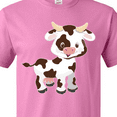 thumbnail image 4 of Inktastic Cute White Holstein Cow with Brown Spots T-Shirt, 4 of 5