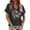 Grey, variant on Women's Tops T-Shirts Crew Neck Short Sleeve Graphic Printed Design Tees