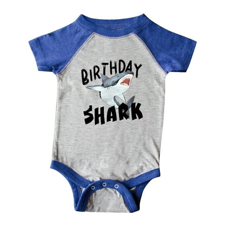 

Inktastic Birthday Shark Gift Baby Boy or Baby Girl Bodysuit