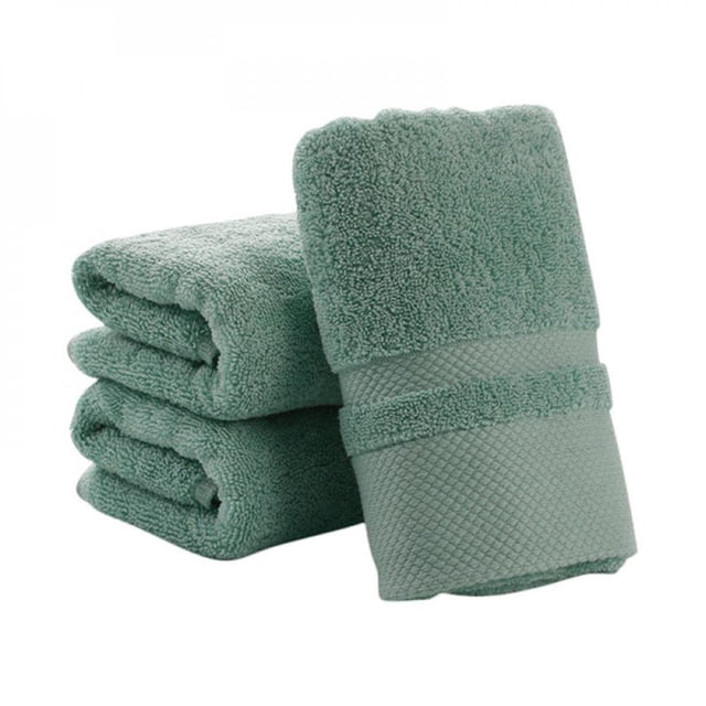 Clearance! Ultra Soft Extra Large Hand Towels 100% Pure Cotton - Luxurious Rayon Trim - Ideal for Daily Use