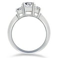 thumbnail image 2 of Pompeii Princess Cut Diamond Engagement Ring 3-Stone 1 1/2ct 14k White Gold (H/I,I1), 2 of 3