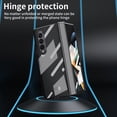thumbnail image 3 of MonsDirect for 7.6 inch Samsung Galaxy Z Fold 3 5G 2021 Case, Clear Plating Frame Hard PC Back Shell With Screen Protector, Slim Anti-Drop Free Folding Hinge Protection for Galaxy Z Fold 3, Black, 3 of 7