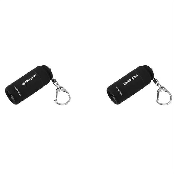 2X Keychain LED Rechargeable USB Mini Flashlight Portable Keyring DIY Tool