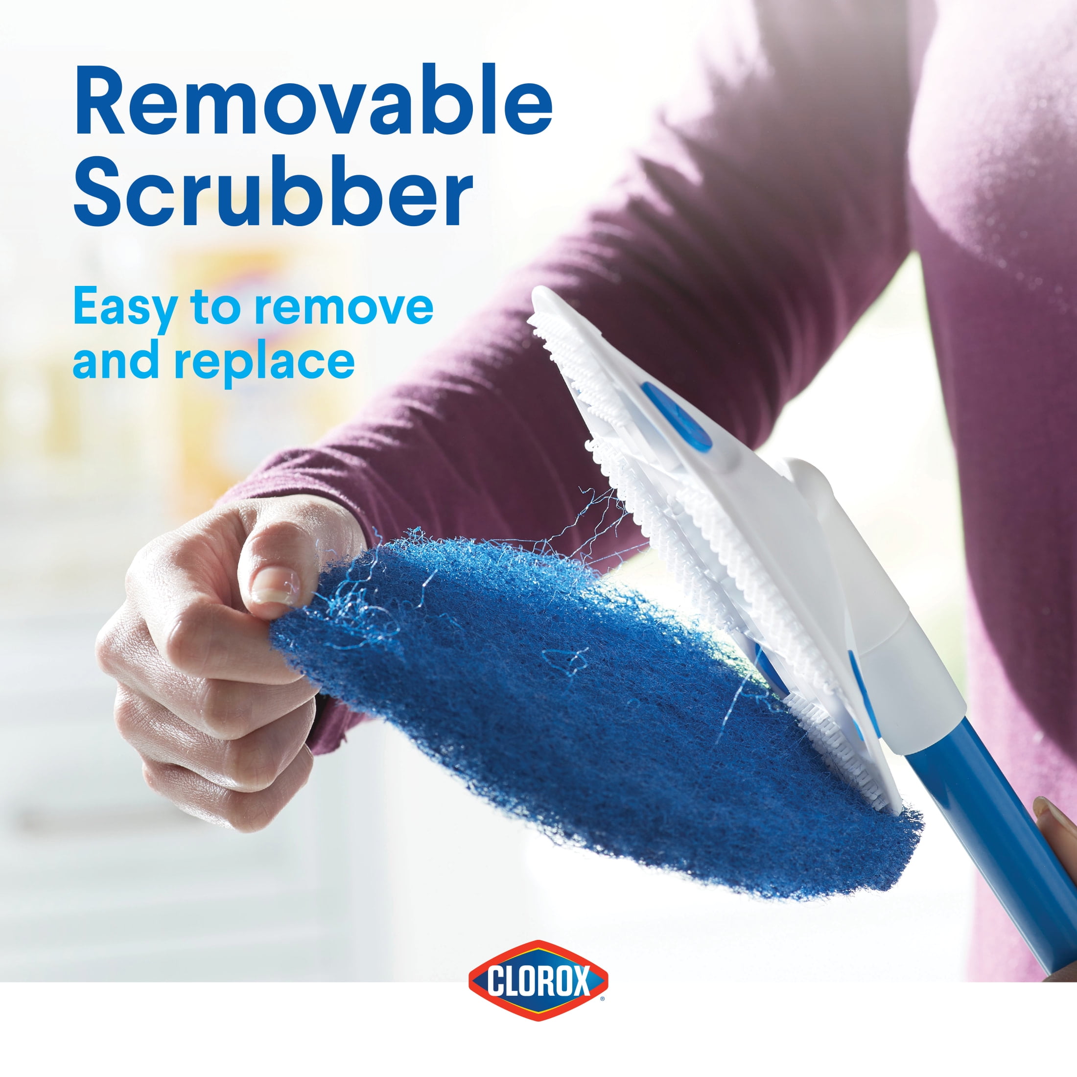 (2 pack) Clorox Tub and Tile Scrubber Refill for Extendable Tub & Tile Scrubber