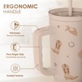 thumbnail image 3 of Vaso SANDJEST con mango de acero inoxidable de 40 onzas, 3 of 7