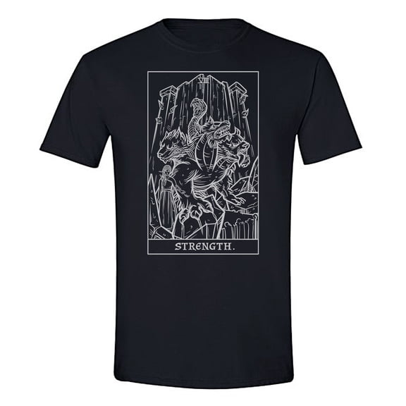 The Ghoulish Garb Strength Tarot Card Shirt Terror Tarot Shadow Edition Small