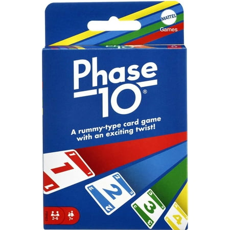 Phase 10 Challenging & Exciting Card Game for 2-6 Players Ages 7Y+, Family Game Night