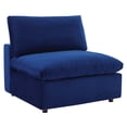 thumbnail image 2 of Modway Commix Down Filled Overstuffed Performance Velvet 5-Piece Sectional Sofa in Navy, 2 of 10