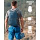 thumbnail image 3 of Mochila Gonex ultraligera y plegable de 20 litros (gris y azul), 3 of 7