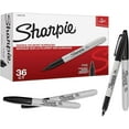 thumbnail image 1 of Fine Tip Permanent Black Markers 36 Count, 1 of 5