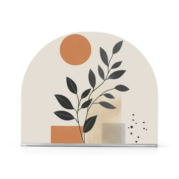 Yayeee Napkin Holder for Table Kitchen Paper Tissue Organization, Art Plant and Sun