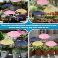 thumbnail image 7 of 3-Piece  Umbrella Set for Outdoor Plants, Garden Umbrella Shade for Potted Plants and Garden Beds, Protects Plants from Blazing Sun - 1 Yellow, 1 Pink, 1 Blue, 7 of 7