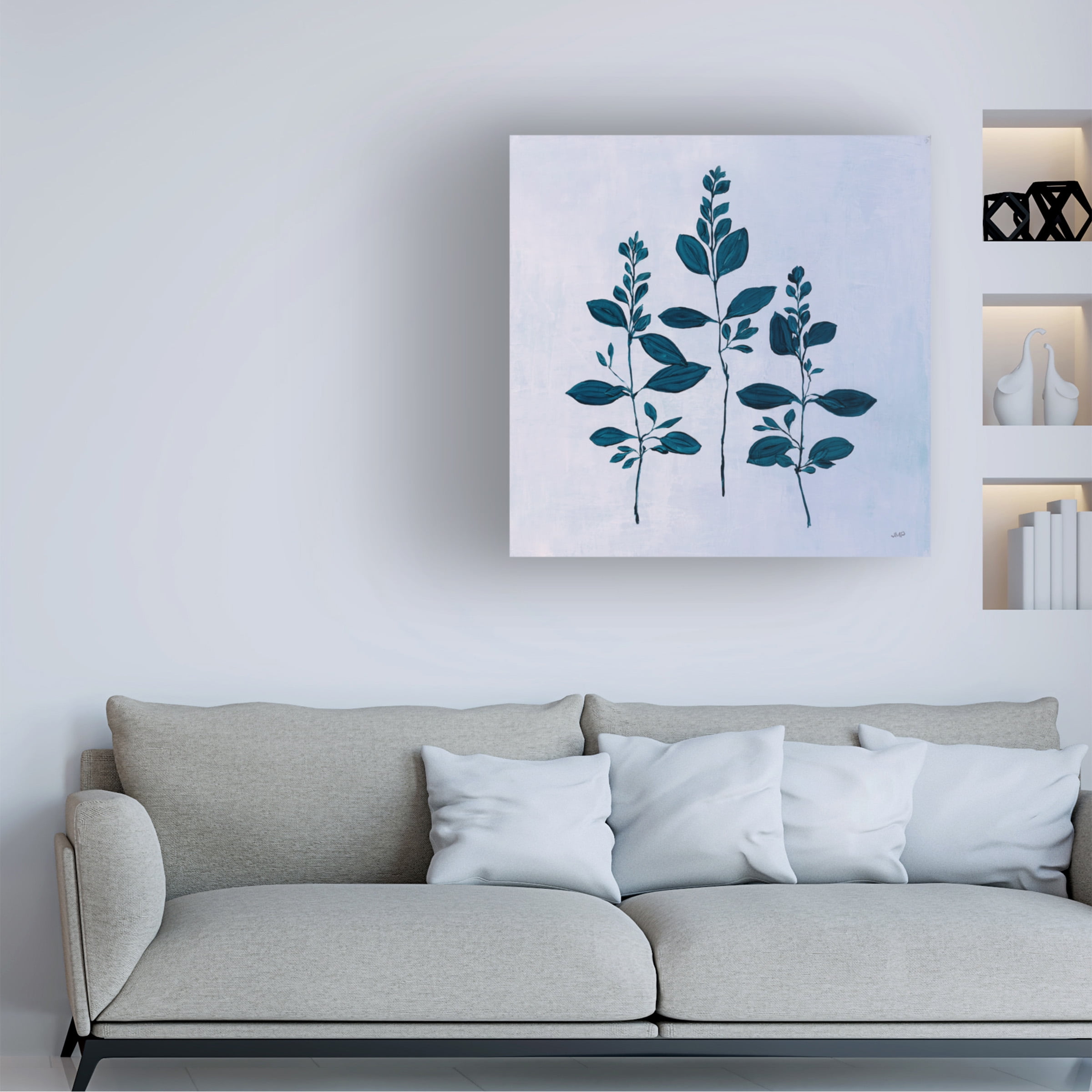 Trademark Fine Art 'Botanical Study IV Blue' Canvas Art by Julia Purinton