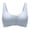 Grey, variant on Gyexs Comfort Adjustable Wireless Seamless Bra For Women Supportive Everyday T-Shirt Underwear Bras for Women, Grey, Size L