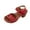 Red, variant on Womens Sandals Chunky Heel Gladiator Open Toe Casual Daily Summer Trendy Solid Color Peep Toe Women Footwear Women Beach Vacation Holiday Vintage Fashion Gold 6